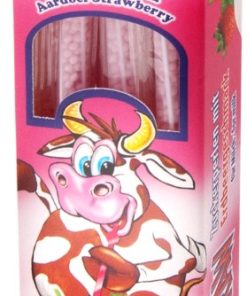 Straws with strawberry flavour 8x4g