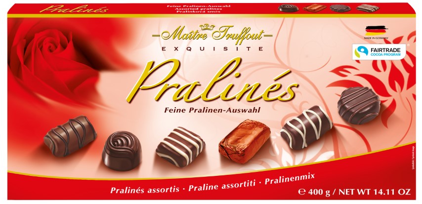 Assorted pralines red 400g - Image 2