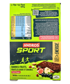 Andros Red Fruits & Seeds Energy Bars 40g x 16 BEST BEFORE 23/09/26