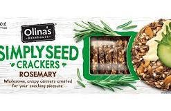 Olinas Simply Seed Crackers Rosemary – 80g (Order per case size of 12 units only)