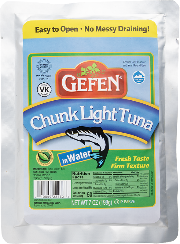 Tuna Pouch Chunk Lite In Water 7Oz Gefen (P) - Image 2