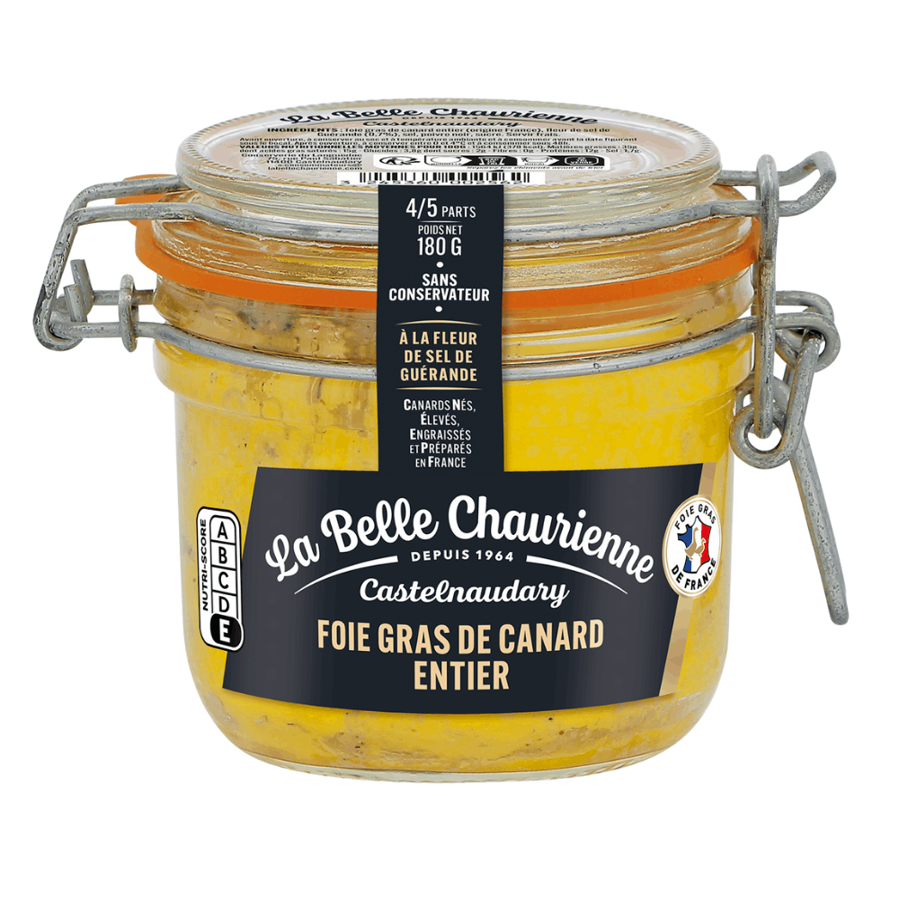 La Belle Chaurienne Whole Duck Foie Gras with Fleur de Sel 180g - Image 2