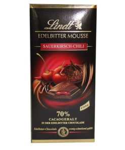 Lindt Edelbitter Mousse Sour cherry & Chilli 140gm