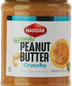 Peanut Butter Nat Crunchy 18Oz Haddar