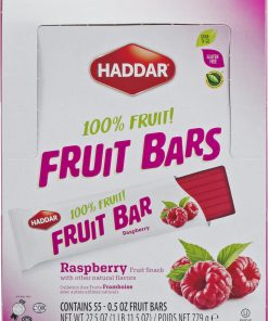 Fruit Bars Raspberry Display .5Oz Haddar