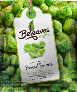 Frozen Brussel Sprouts 24Oz Beleaves (P)