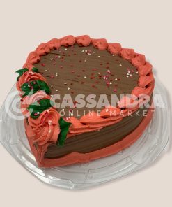 Heart Shape Chocolate Cake 8″