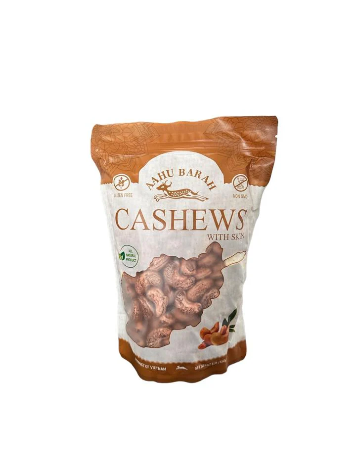 AAHU BARAH Cashews W/ Skin 1/2 LB