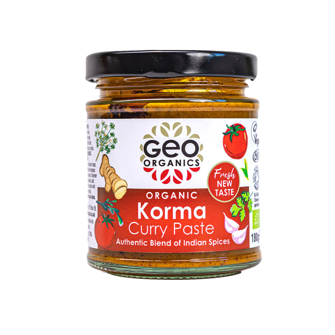 Geo Organics Organic Korma Curry Paste 180g - Image 2
