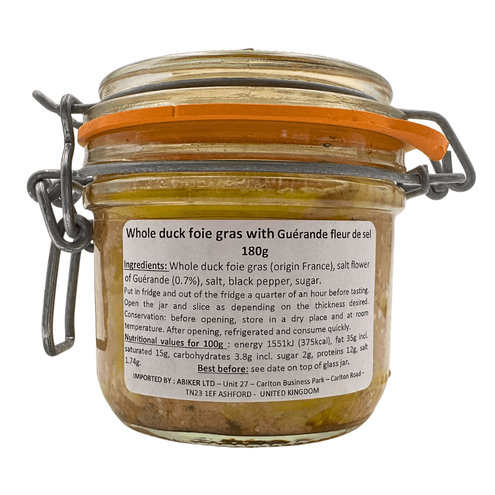 La Belle Chaurienne Whole Duck Foie Gras with Fleur de Sel 180g - Image 3