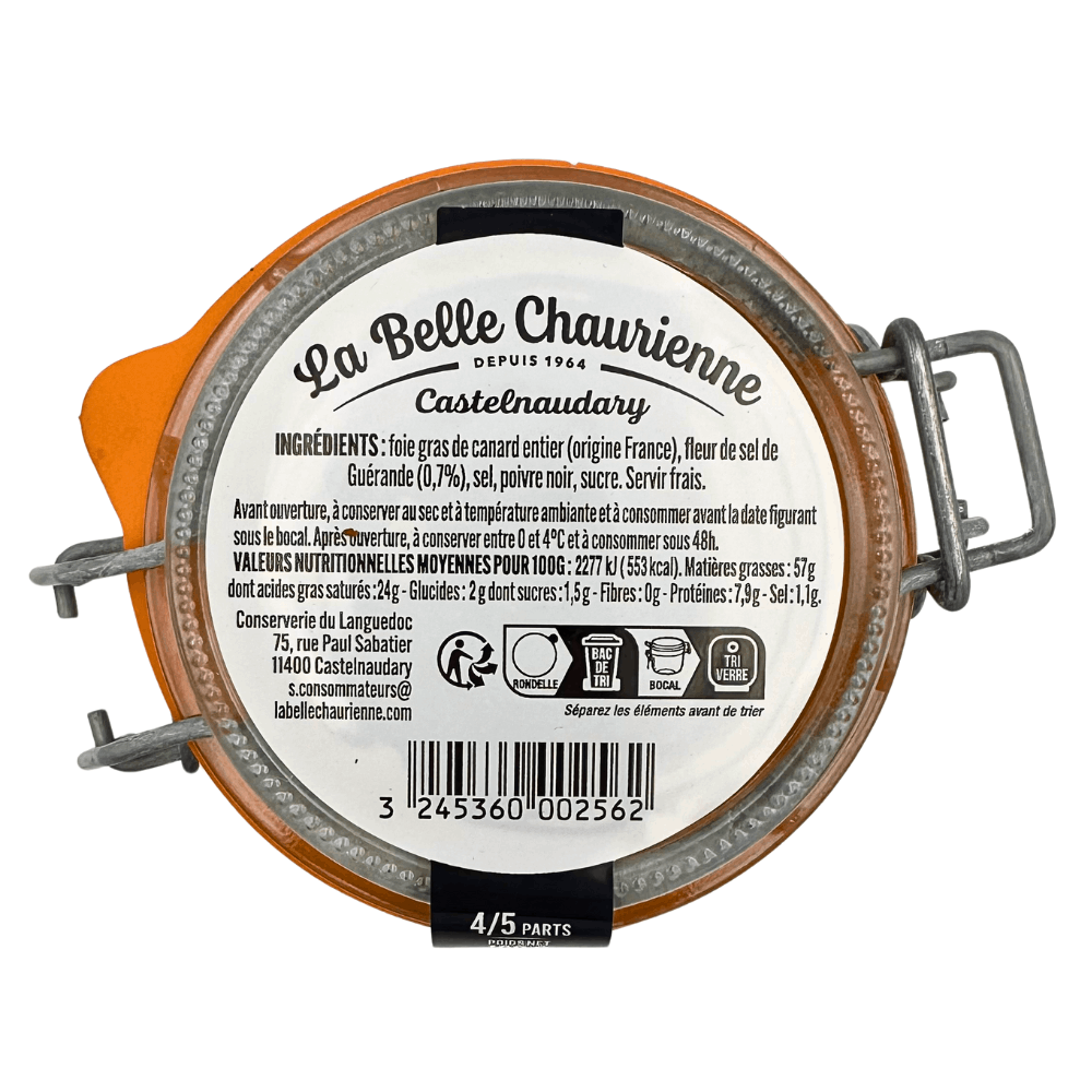 La Belle Chaurienne Whole Duck Foie Gras with Fleur de Sel 180g - Image 5
