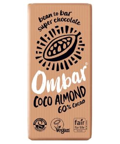 Ombar Organic Coco Almond Chocolate 60% 70g