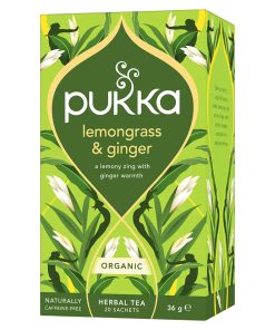 Pukka Organic Lemongrass & Ginger Tea 20 Tea Bags