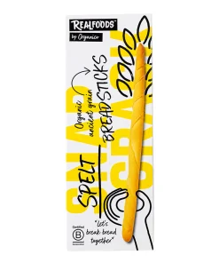 Realfoods Organic Spelt Breadsticks 120g