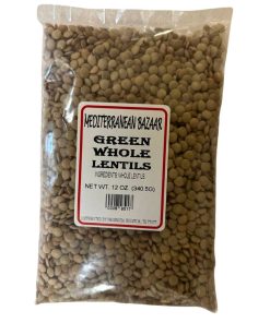 Whole Green Lentils, 12 oz