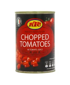 KTC Peeled Chopped Tomatoes – 12x400g