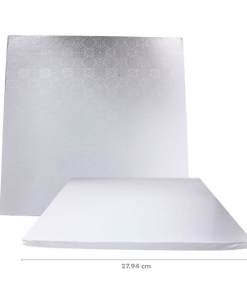 11 Inch Thick White Square Cake Board