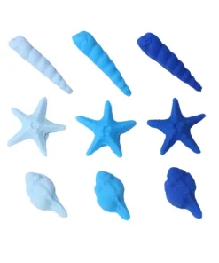 Blue Mini Seashells Pack of 9