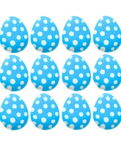 Easter Egg Blue Dots Pack of 12