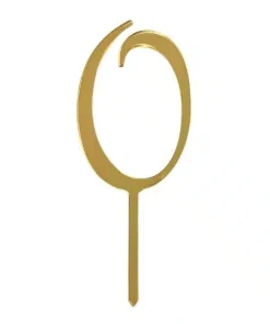 Gold Topper Number 0