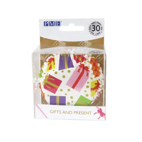 PME Cupcake Casing Foil Presents Pack of 30 - Image 4
