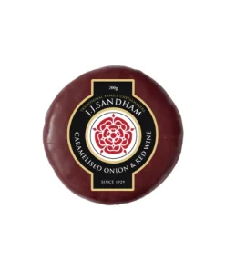 Cheddar with Caramelised red onion chutney & Red wine 200g Truckle (JJ Sandham)