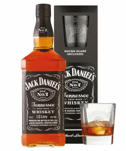 Jack Daniels Glass Gift Box 750ml