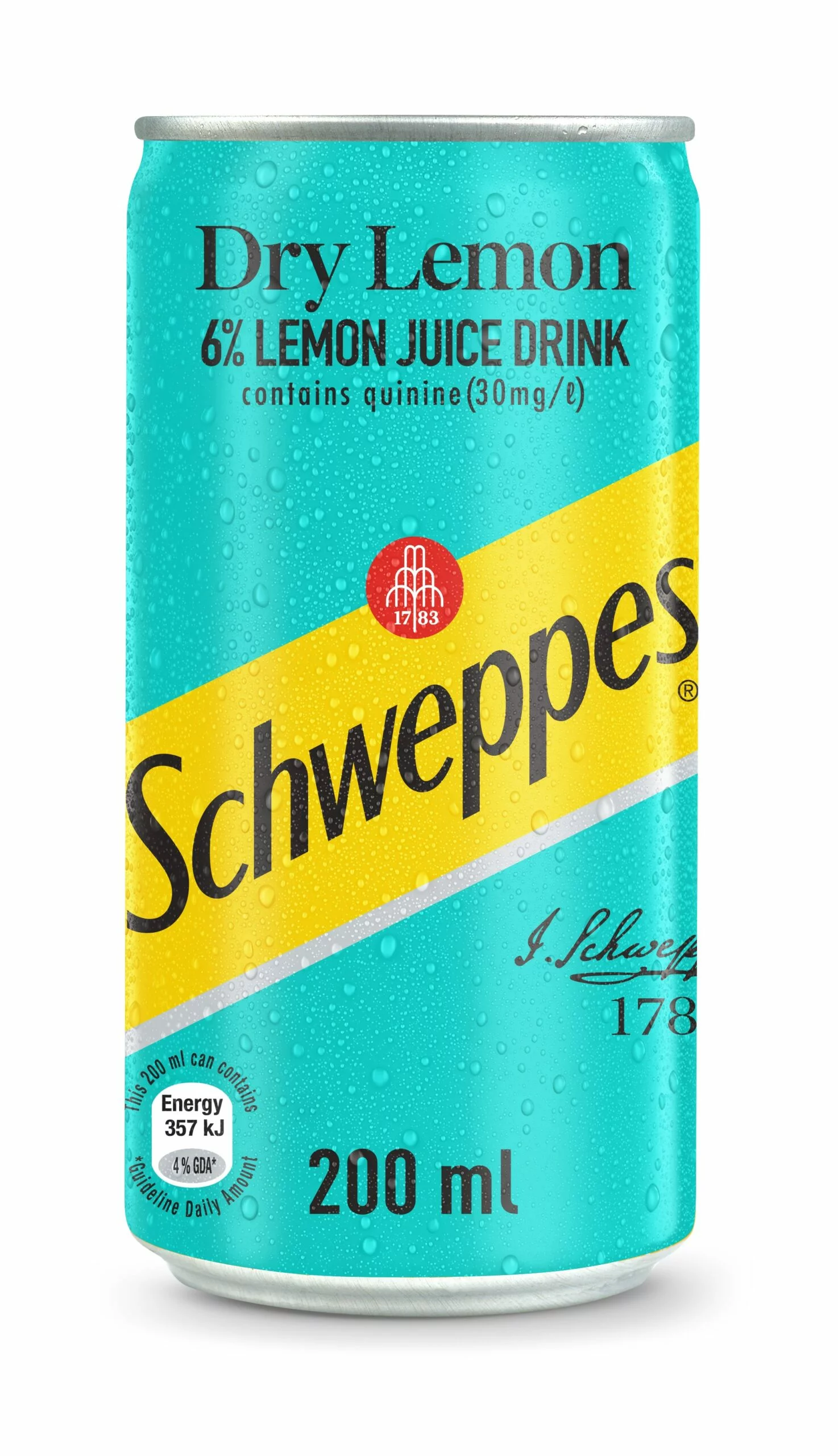 Schweppes Dry Lemon Can 300ml - Image 2