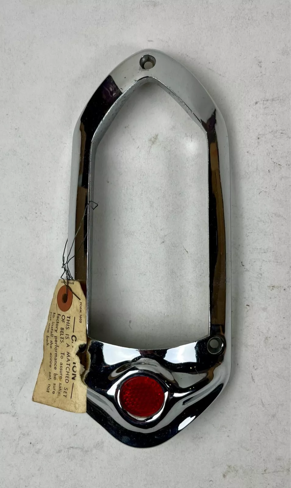 NOS Mopar Left Tail Light Bezel 1951 1952 Dodge Models Wayfarer Meadowbrook