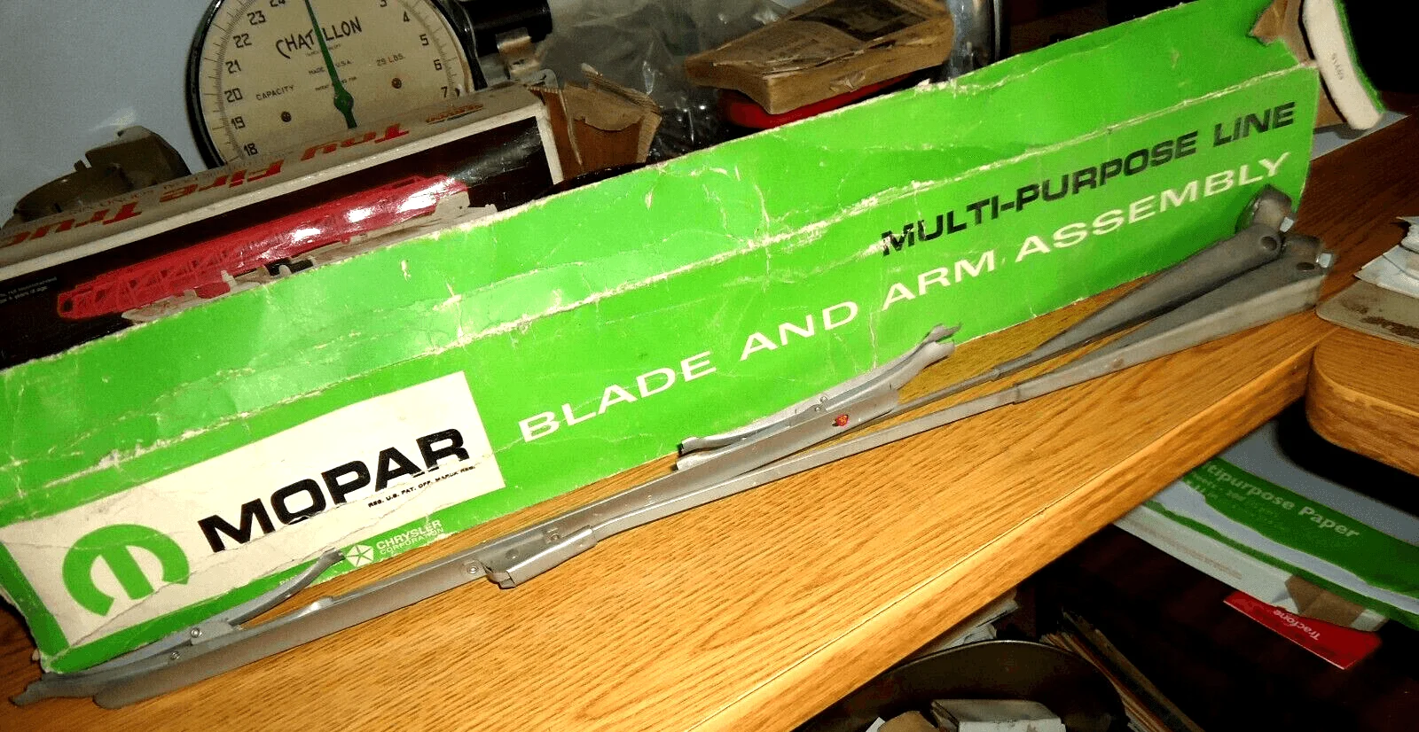 NOS Mopar Left Windshield Wiper Arm 1964 Dodge Plymouth B Body Models