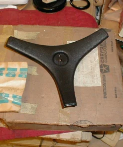 NOS Mopar Steering Wheel Cover Black 1971-3 Chrysler Plymouth Dodge Models With 3 Spoke Wheels