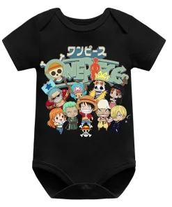 Chibi One Piece Characters Baby Grow Romper Custom
