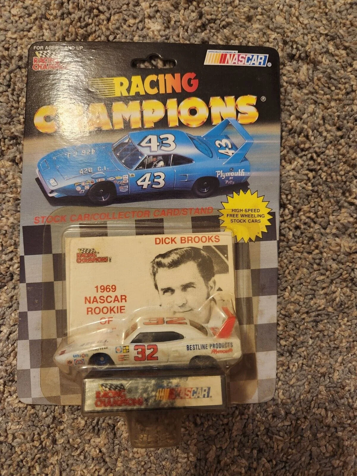 NOS Racing Champions Nascar 1970 Plymouth Superbird 1/64 Dick Brooks