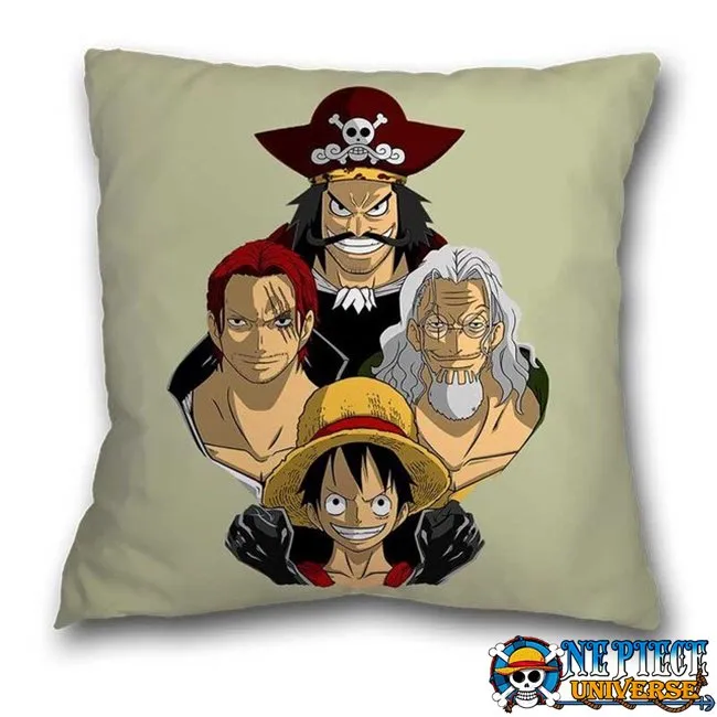 Gol D Roger Shanks Rayleigh Vs Luffy Pillow Case 45x45CM - Image 3