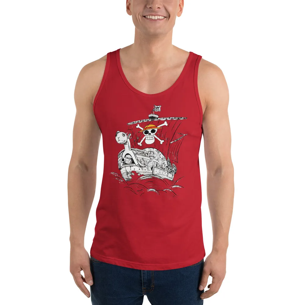 One Piece Going Merry Go Unisex Tank Top - Image 3